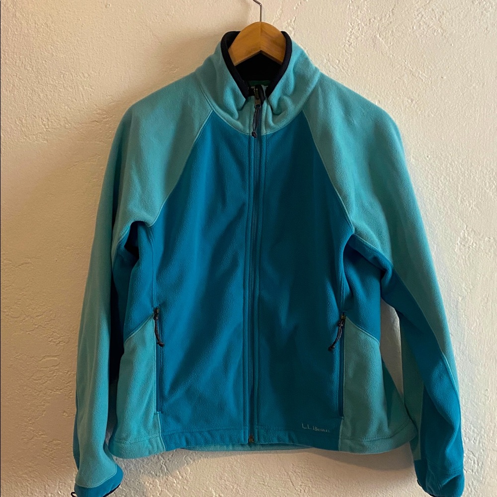 L.L. Bean Women's Blue Polartec Feece Jacket Size Medium